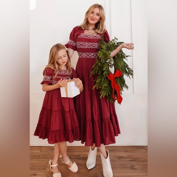Ivy City Co Dresses & Skirts - IVY CITY Deep Red Liesl Dress women’s size XL